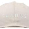imageDALIX Taurus Dad Hat Embroidered Zodiac Astrology Cotton Baseball CapBeige