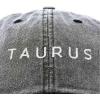 imageDALIX Taurus Dad Hat Embroidered Zodiac Astrology Cotton Baseball CapBlack