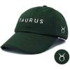 imageDALIX Taurus Dad Hat Embroidered Zodiac Astrology Cotton Baseball CapDark Green