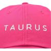 imageDALIX Taurus Dad Hat Embroidered Zodiac Astrology Cotton Baseball CapHot Pink