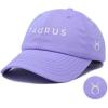imageDALIX Taurus Dad Hat Embroidered Zodiac Astrology Cotton Baseball CapLavender