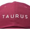 imageDALIX Taurus Dad Hat Embroidered Zodiac Astrology Cotton Baseball CapMaroon