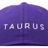 imageDALIX Taurus Dad Hat Embroidered Zodiac Astrology Cotton Baseball CapPurple