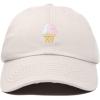 imageDALIX Soft Serve Ice Cream Hat Cotton Baseball CapBeige