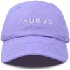 imageDALIX Taurus Dad Hat Embroidered Zodiac Astrology Cotton Baseball CapLavender