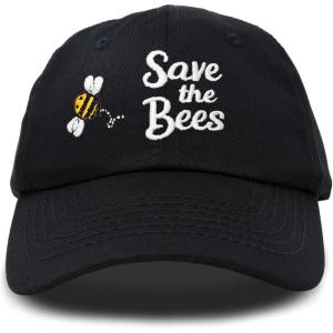 imageDALIX Save The Bees Baseball Cap Dad Hat Embroidered Women GirlsBlack