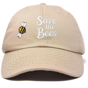imageDALIX Save The Bees Baseball Cap Dad Hat Embroidered Women GirlsKhaki