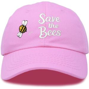 imageDALIX Save The Bees Baseball Cap Dad Hat Embroidered Women GirlsLight Pink