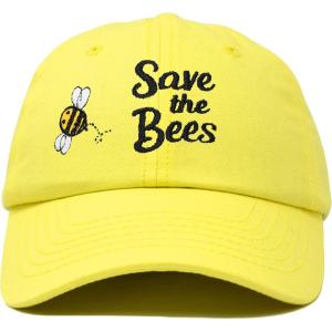 imageDALIX Save The Bees Baseball Cap Dad Hat Embroidered Women GirlsMinion Yellow