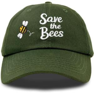 imageDALIX Save The Bees Baseball Cap Dad Hat Embroidered Women GirlsOlive