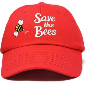 imageDALIX Save The Bees Baseball Cap Dad Hat Embroidered Women GirlsRed