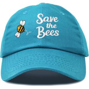 imageDALIX Save The Bees Baseball Cap Dad Hat Embroidered Women GirlsTeal