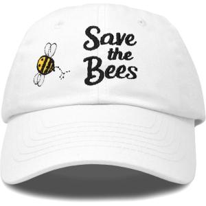 imageDALIX Save The Bees Baseball Cap Dad Hat Embroidered Women GirlsWhite