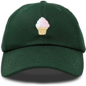 imageDALIX Soft Serve Ice Cream Hat Cotton Baseball CapDark Green