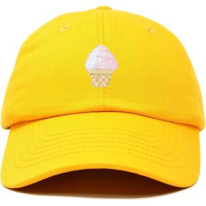 imageDALIX Soft Serve Ice Cream Hat Cotton Baseball CapGold