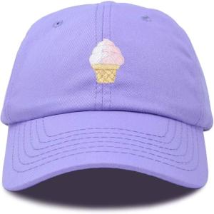 imageDALIX Soft Serve Ice Cream Hat Cotton Baseball CapLavender