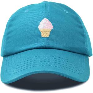 imageDALIX Soft Serve Ice Cream Hat Cotton Baseball CapTeal