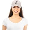 imageDALIX Initial Hat Letter G Womens Baseball Cap Monogram Cursive EmbroiderBeige