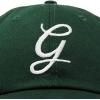 imageDALIX Initial Hat Letter G Womens Baseball Cap Monogram Cursive EmbroiderDark Green