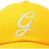 imageDALIX Initial Hat Letter G Womens Baseball Cap Monogram Cursive EmbroiderGold