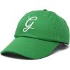 imageDALIX Initial Hat Letter G Womens Baseball Cap Monogram Cursive EmbroiderKelly Green