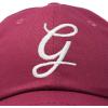 imageDALIX Initial Hat Letter G Womens Baseball Cap Monogram Cursive EmbroiderMaroon