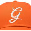 imageDALIX Initial Hat Letter G Womens Baseball Cap Monogram Cursive EmbroiderOrange