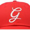imageDALIX Initial Hat Letter G Womens Baseball Cap Monogram Cursive EmbroiderRed
