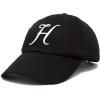 imageDALIX Initial Hat Letter H Womens Baseball Cap Monogram Cursive EmbroiderBlack