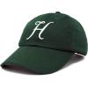 imageDALIX Initial Hat Letter H Womens Baseball Cap Monogram Cursive EmbroiderDark Green