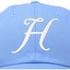 imageDALIX Initial Hat Letter H Womens Baseball Cap Monogram Cursive EmbroiderLight Blue
