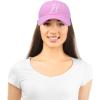 imageDALIX Initial Hat Letter H Womens Baseball Cap Monogram Cursive EmbroiderLight Pink