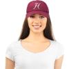 imageDALIX Initial Hat Letter H Womens Baseball Cap Monogram Cursive EmbroiderMaroon