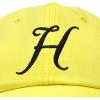 imageDALIX Initial Hat Letter H Womens Baseball Cap Monogram Cursive EmbroiderMinion Yellow