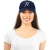 imageDALIX Initial Hat Letter H Womens Baseball Cap Monogram Cursive EmbroiderNavy Blue