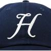 imageDALIX Initial Hat Letter H Womens Baseball Cap Monogram Cursive EmbroiderNavy Blue