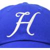 imageDALIX Initial Hat Letter H Womens Baseball Cap Monogram Cursive EmbroiderRoyal Blue