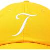 imageDALIX Initial Hat Letter T Womens Baseball Cap Monogram Cursive EmbroiderGold