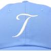 imageDALIX Initial Hat Letter T Womens Baseball Cap Monogram Cursive EmbroiderLight Blue