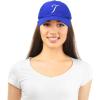 imageDALIX Initial Hat Letter T Womens Baseball Cap Monogram Cursive EmbroiderRoyal Blue