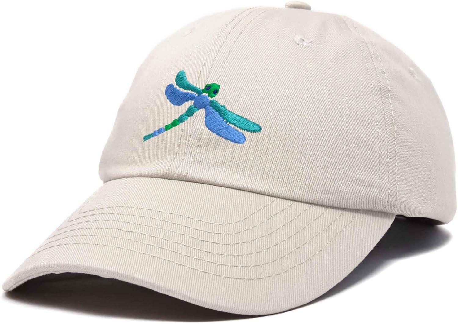imageDALIX Dragonfly Womens Baseball Cap Fashion HatBeige