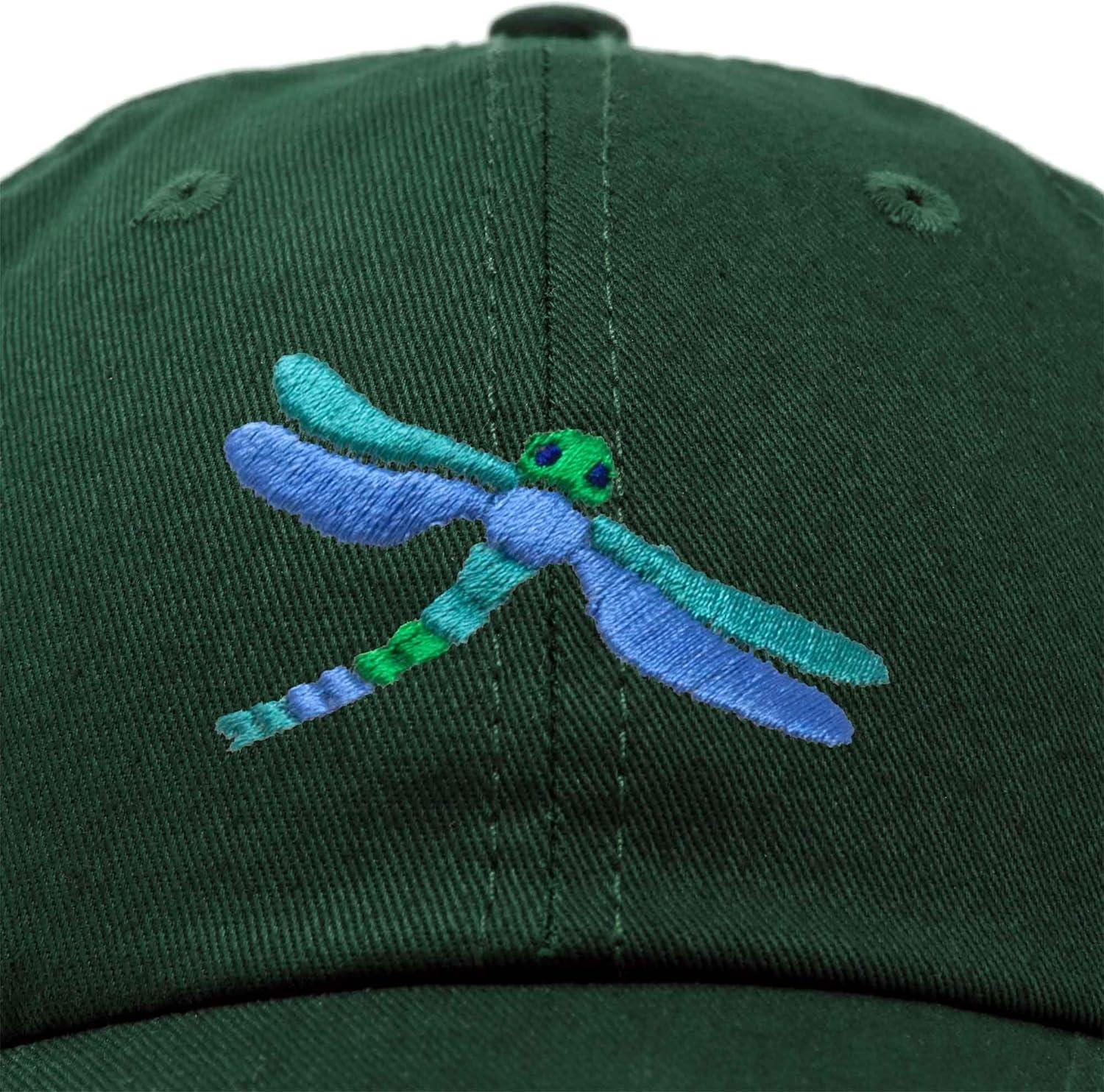 imageDALIX Dragonfly Womens Baseball Cap Fashion HatDark Green