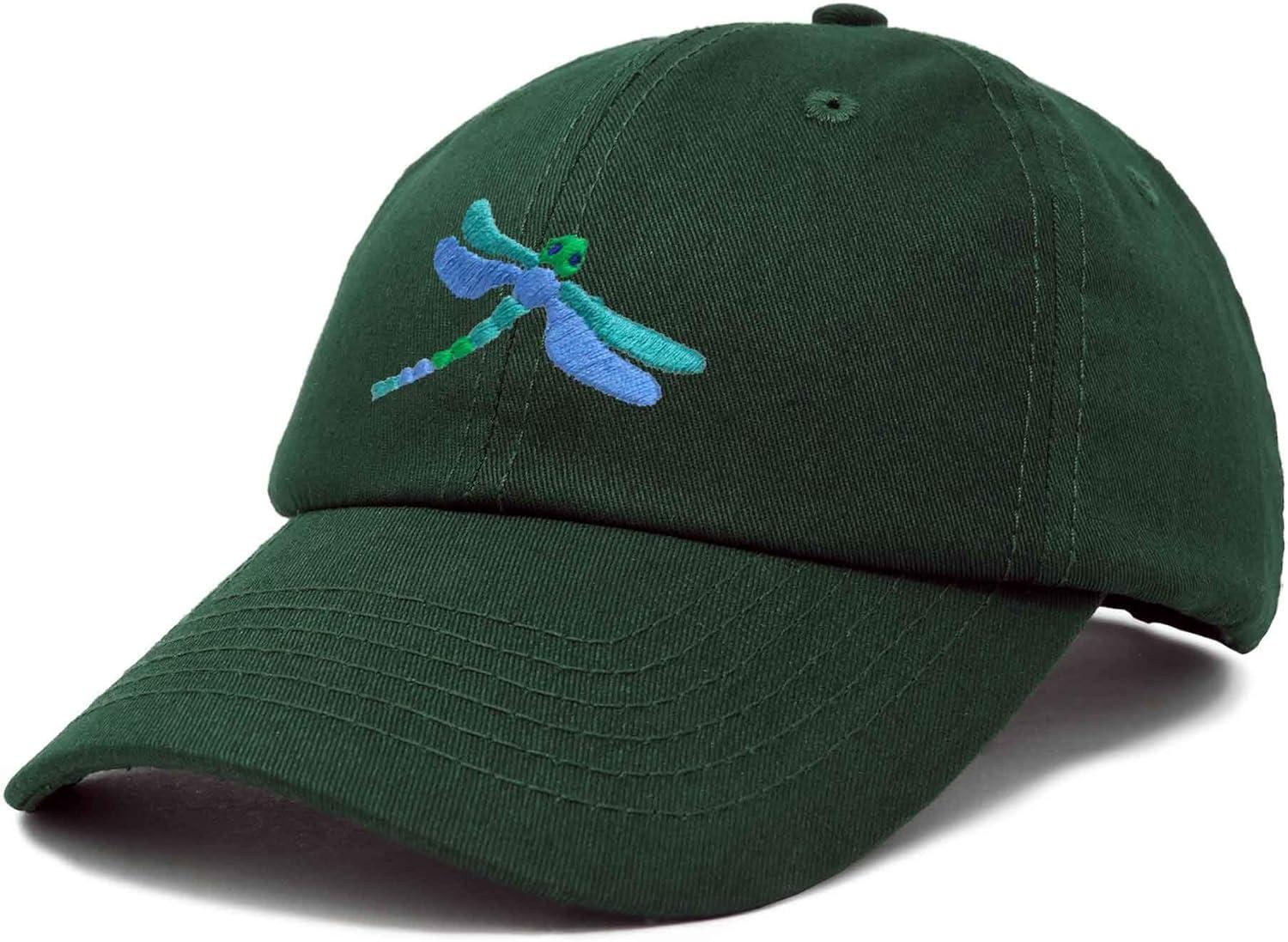 imageDALIX Dragonfly Womens Baseball Cap Fashion HatDark Green