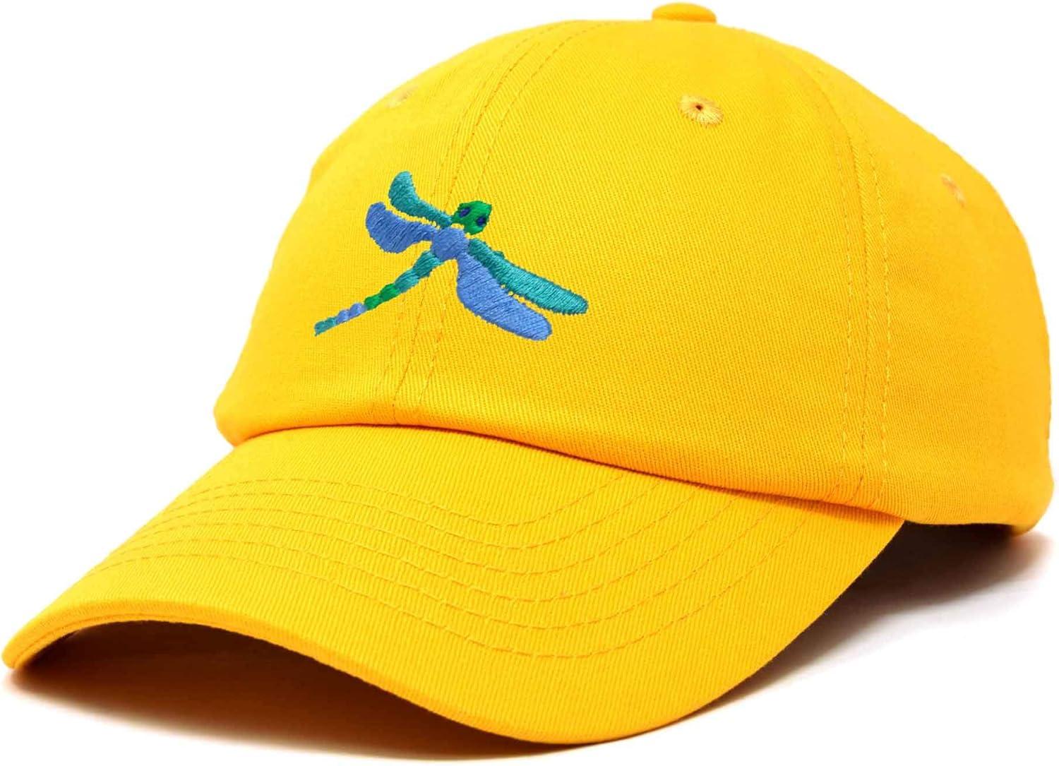 imageDALIX Dragonfly Womens Baseball Cap Fashion HatGold