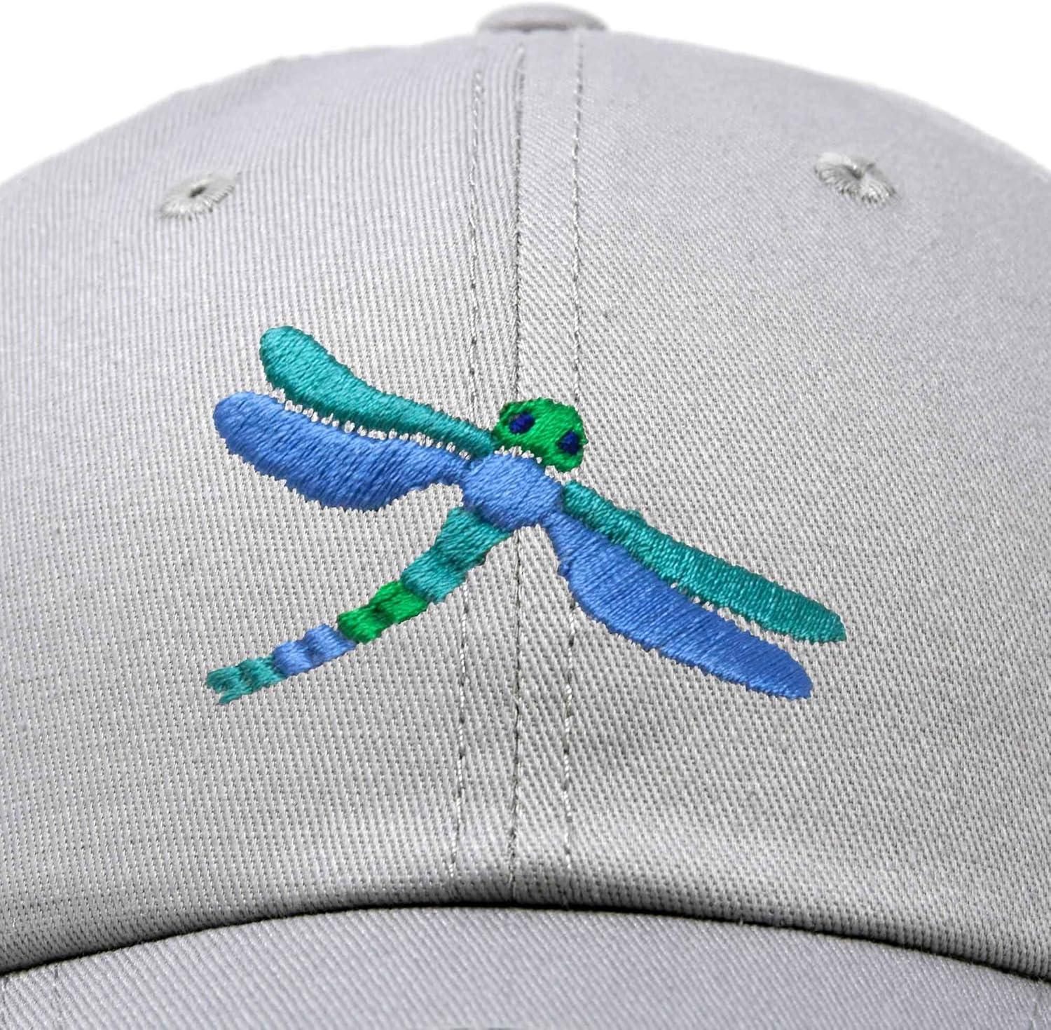 imageDALIX Dragonfly Womens Baseball Cap Fashion HatGray