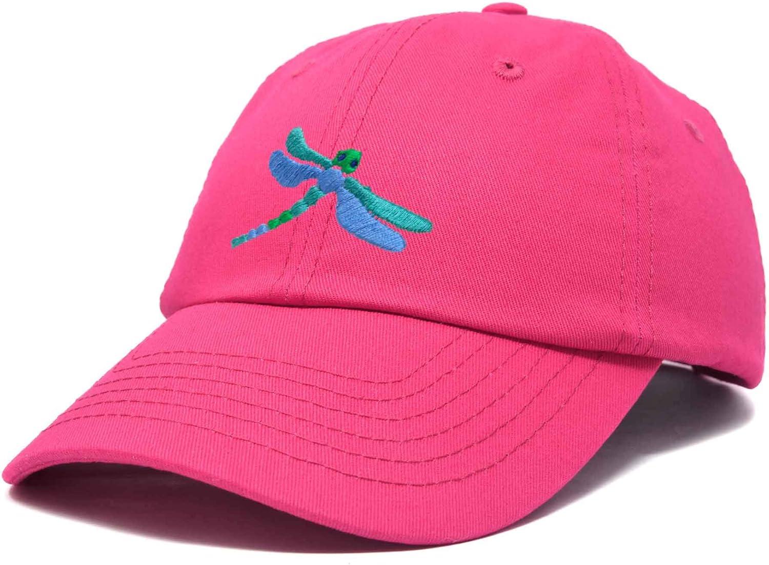 imageDALIX Dragonfly Womens Baseball Cap Fashion HatHot Pink