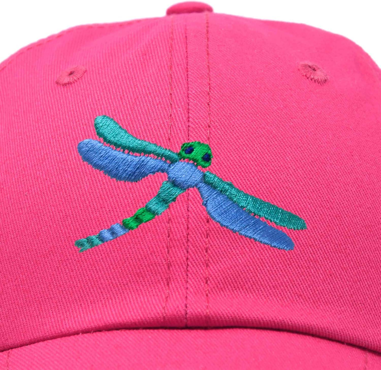 imageDALIX Dragonfly Womens Baseball Cap Fashion HatHot Pink