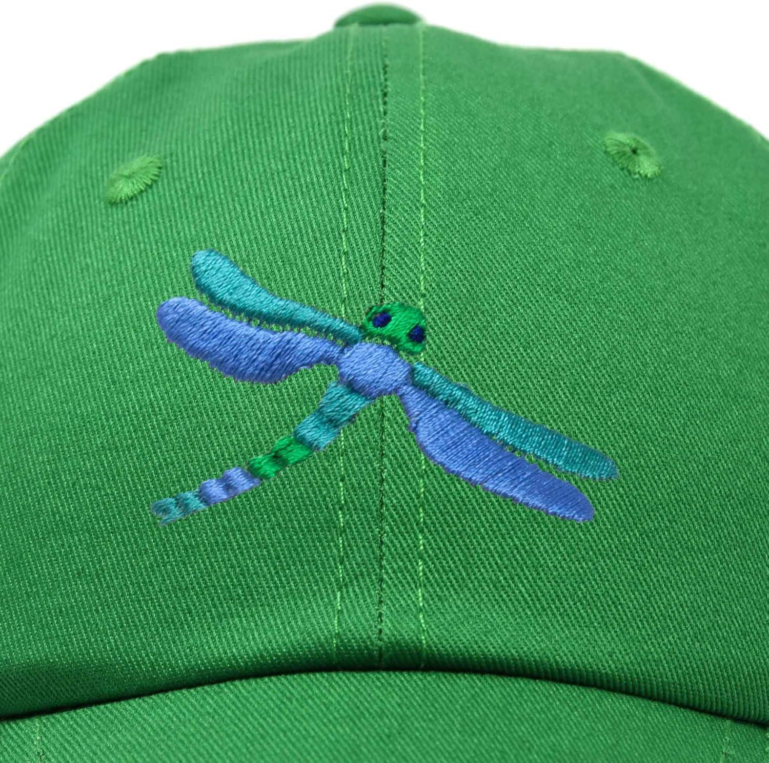 imageDALIX Dragonfly Womens Baseball Cap Fashion HatKelly Green