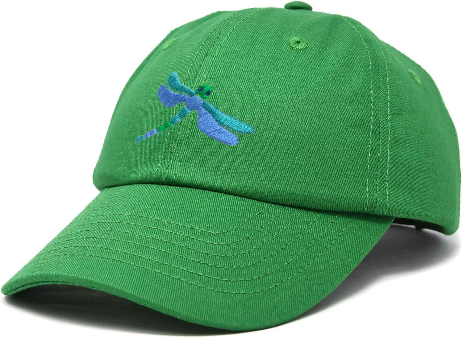 imageDALIX Dragonfly Womens Baseball Cap Fashion HatKelly Green
