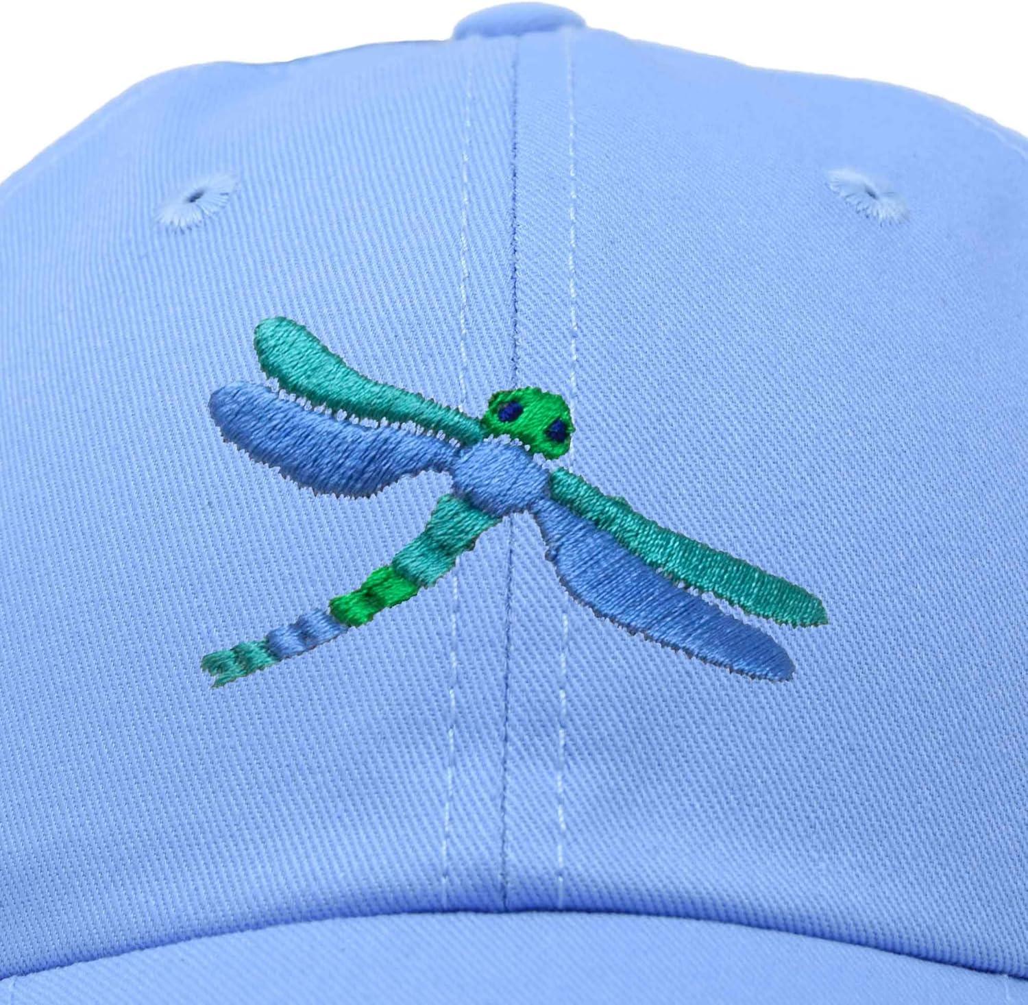 imageDALIX Dragonfly Womens Baseball Cap Fashion HatLight Blue